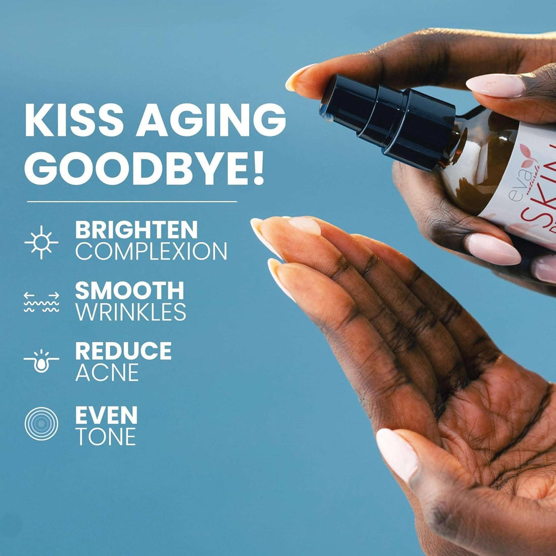 Eva Naturals Vitamin C+ Serum for Face – Anti-Aging Facial Serum with Niacinamide, Retinol, Hyaluronic Acid, Salicylic Acid & Rosehip Oil for Dark Spots, Uneven Skin Tone & Radiant Glow (30 mL)