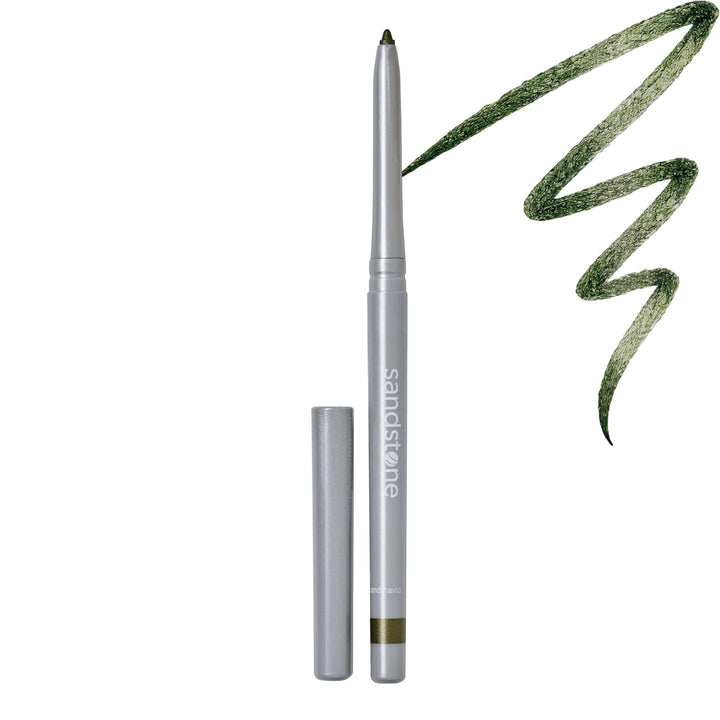 Sandstone Scandinavia Waterproof Eyeliner Pencil - Long-Lasting Gel Eye Liner for Sensitive Eyes - Hypoallergenic & Smudge-Proof - Fragrance-Free, Vegan & Allergy Tested (Black) Halalzen