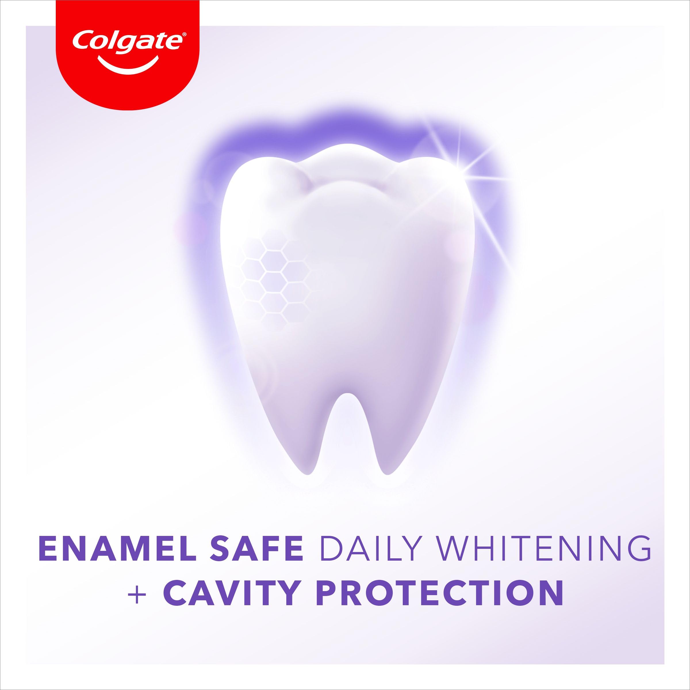 Colgate Max White Optic Toothpaste 4X75ml - Teeth Whitening Toothpaste - Clinically Proven Formula - Removes up to 100% of Surface Stains - Optic Brighteners Instantly Whiten Teeth