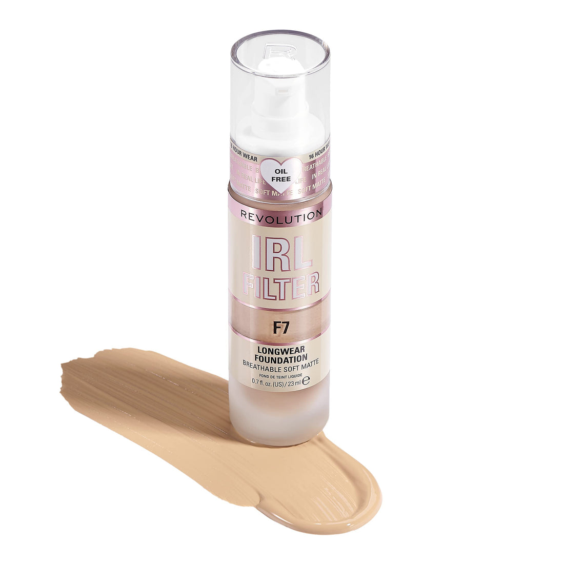 Makeup Revolution IRL Filter, Longwear Foundation, Medium to Full Coverage, Matte Finish, 16 Hour Wear, F5, Fair To Light Skin Tones, 23ml Halalzen