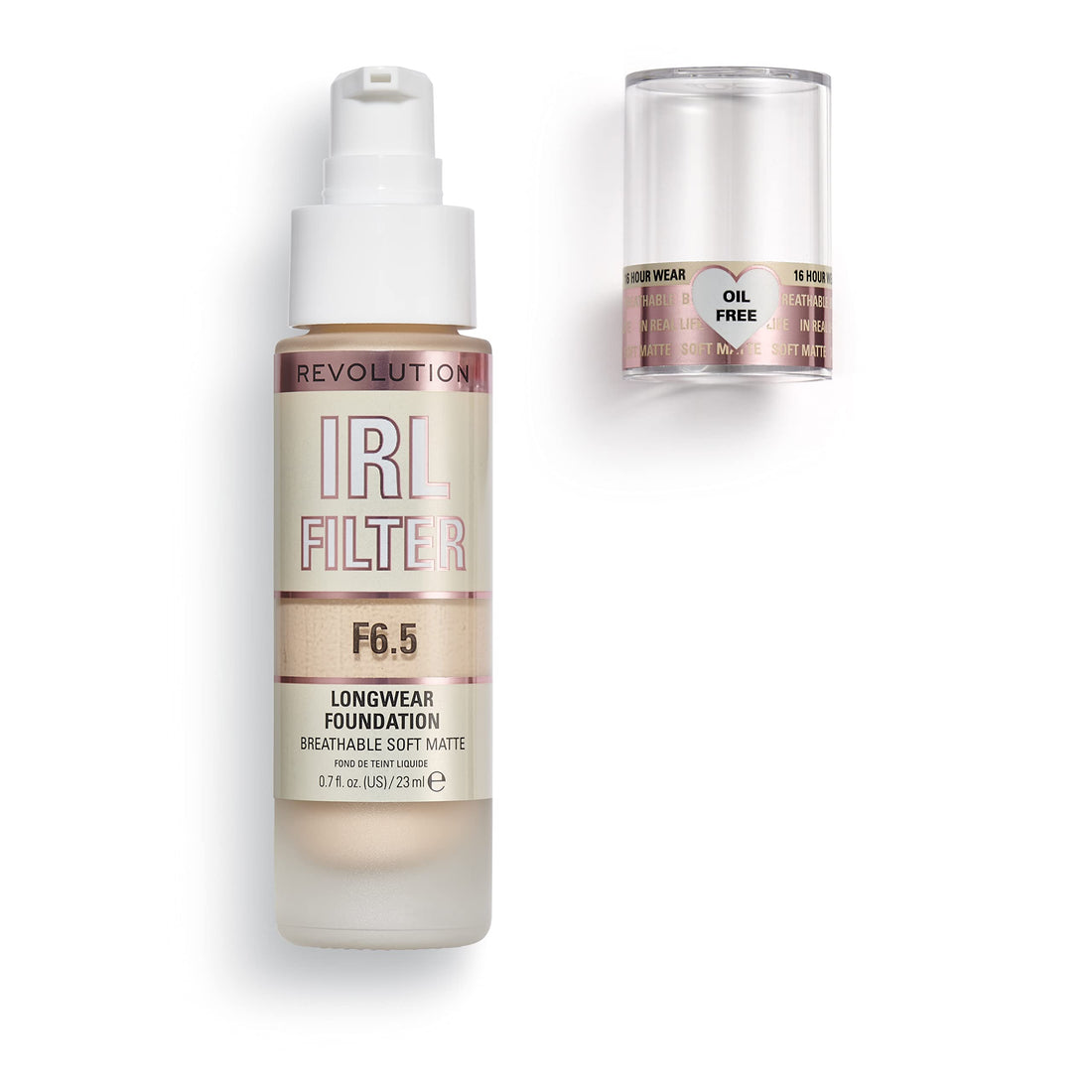 Makeup Revolution IRL Filter, Longwear Foundation, Medium to Full Coverage, Matte Finish, 16 Hour Wear, F5, Fair To Light Skin Tones, 23ml Halalzen