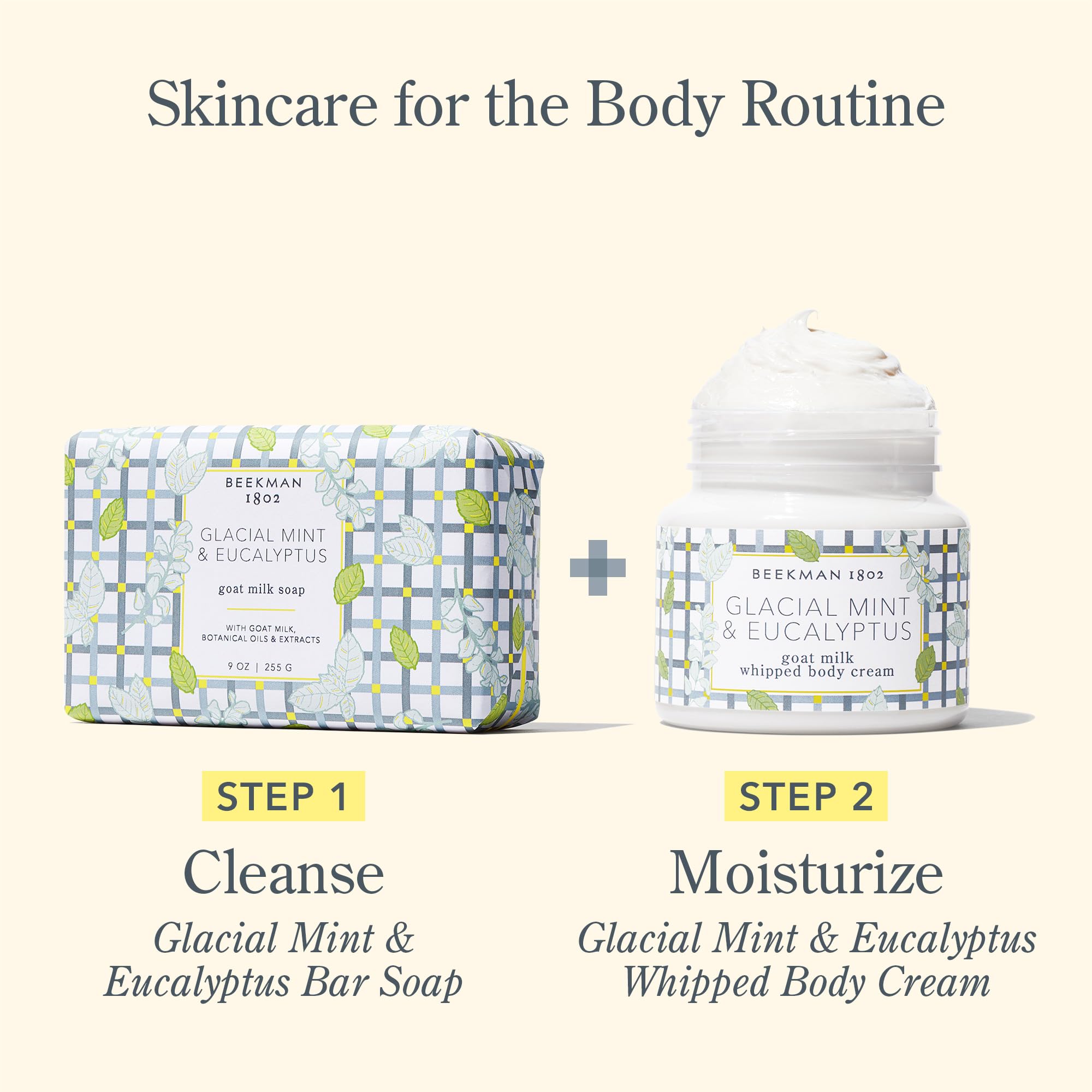 Beekman 1802 Whipped Body Cream – Rich Body Butter & Moisturizing Body Cream, Goat Milk Lotion, Shea Butter & Vitamin E, Hydrating Body Moisturizer for Dry Skin - Pure 8 oz Halalzen