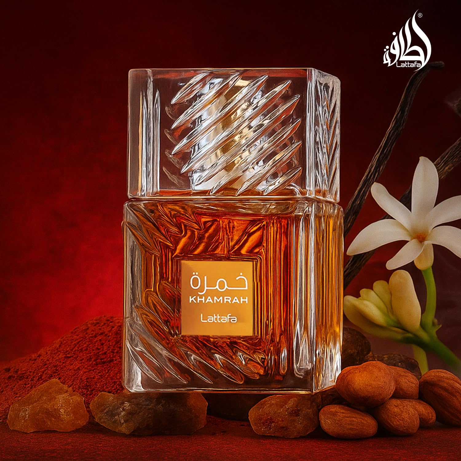 Lattafa Khamrah Qahwa - Vanilla, Warm Spicy, Cinnamon, Sweet - Eau de Parfum Long-Lasting Fragrance for Unisex, 3.40 Ounce / 100 ml