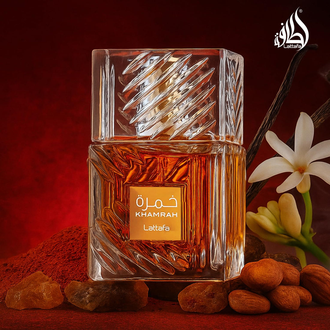 Lattafa Khamrah Qahwa - Vanilla, Warm Spicy, Cinnamon, Sweet - Eau de Parfum Long-Lasting Fragrance for Unisex, 3.40 Ounce / 100 ml