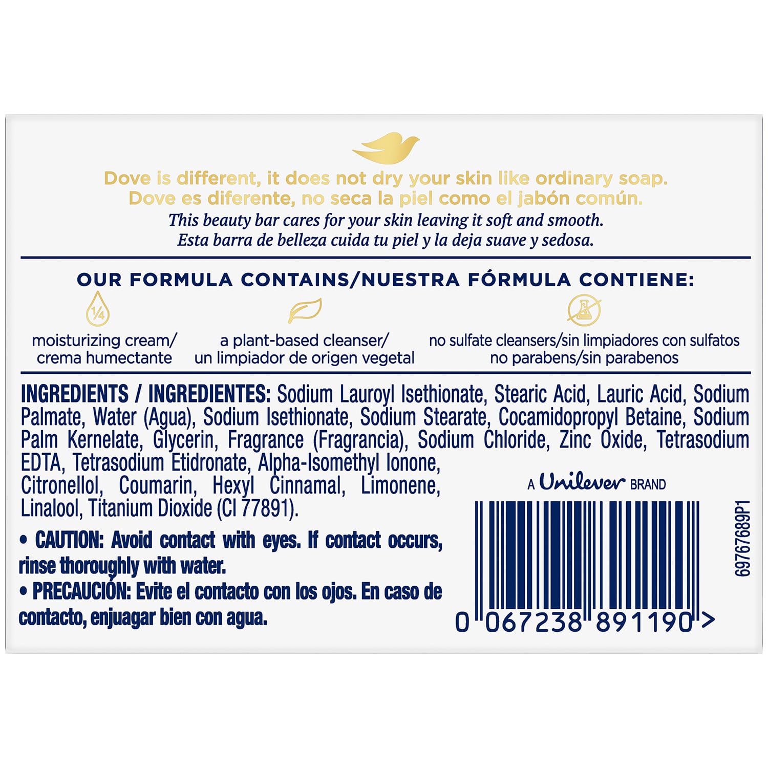 Dove Beauty Bar Soap Shea Butter, 8 Bars for Nourished, Radiant Skin, Enriches Skin 3.75 oz