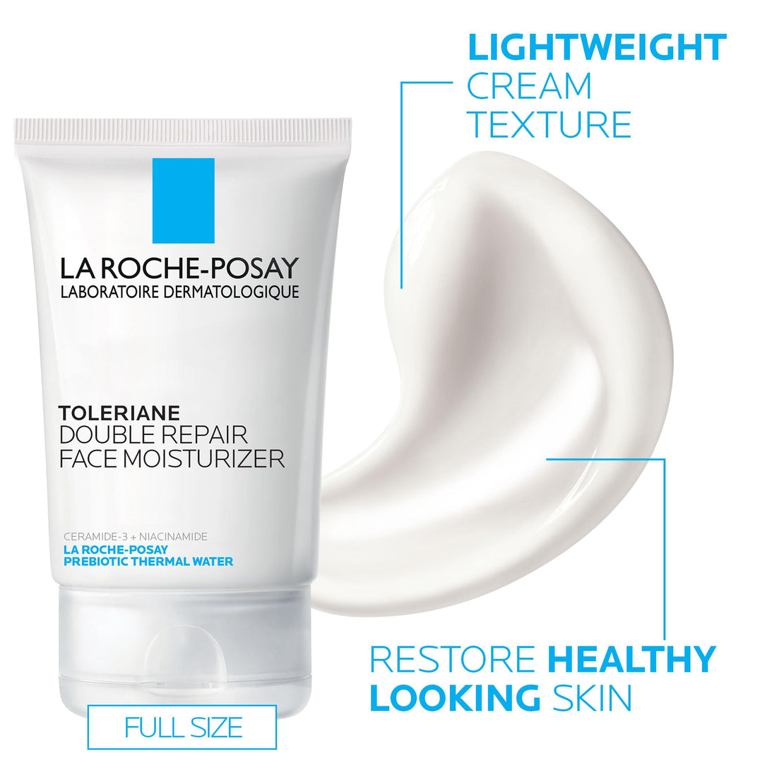 La Roche-Posay Toleriane Double Repair Face Moisturizer, Daily Moisturizer Face Cream with Ceramide & Niacinamide for All Skin Types, Immediate Comfort & Long Lasting Hydration, Fragrance Free Halalzen