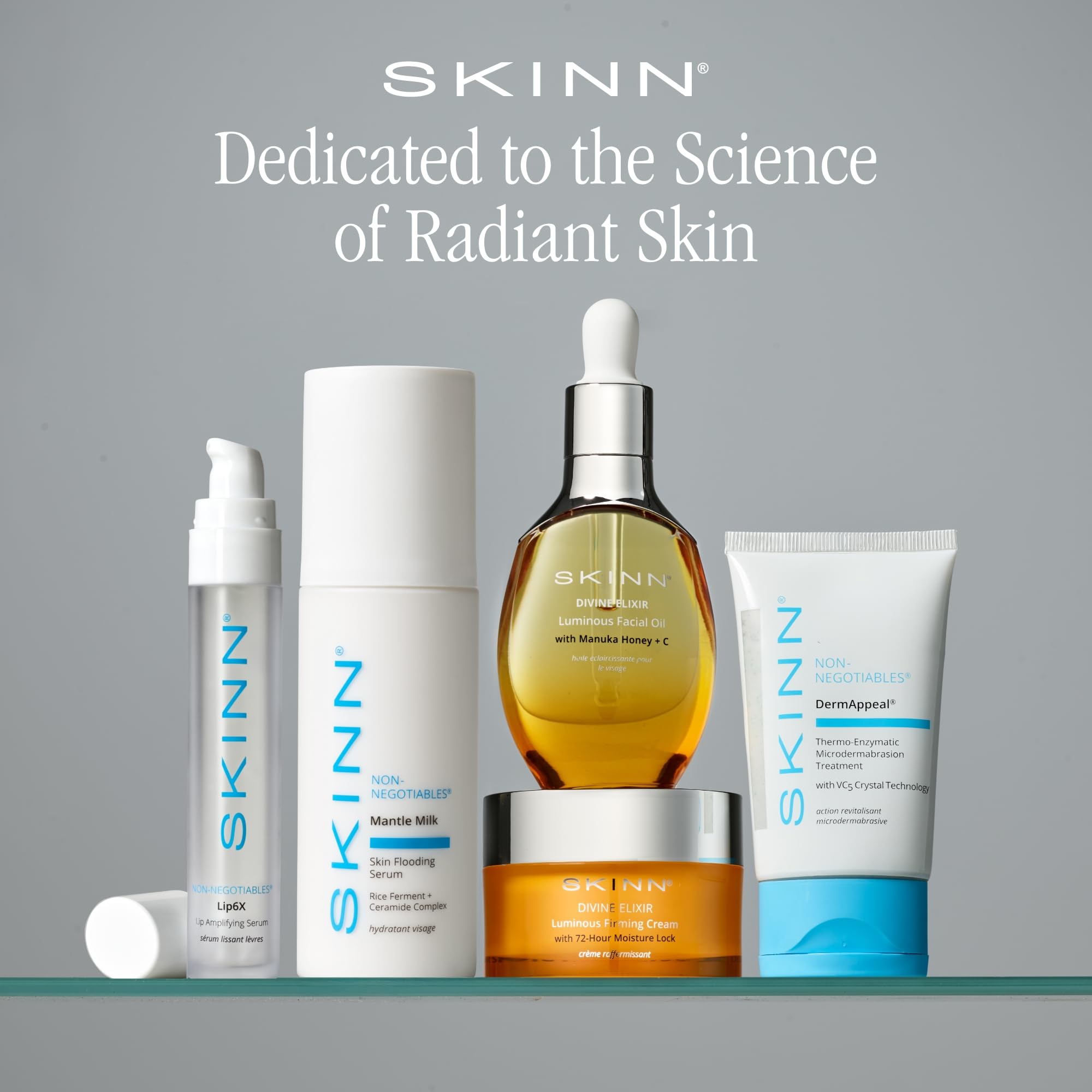 SKINN Lip Amplifying Serum, Lip6X with Peptides - Deep Moisturizing Serum Plumps, Hydrates & Smooths Lips & Boosts Collagen Production - Lip Care Products for Women Halalzen