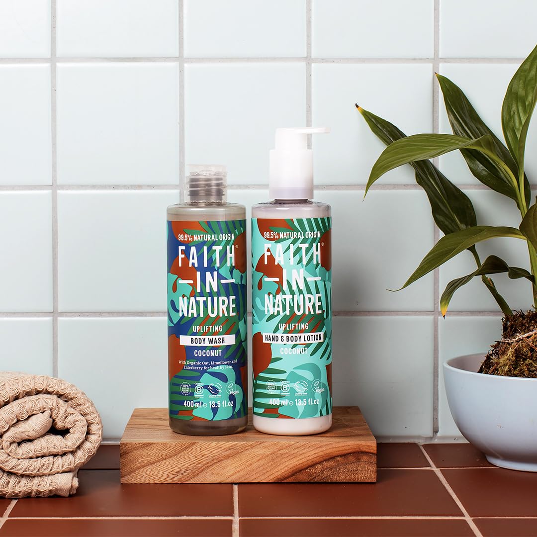 Faith In Nature Natural Aloe Vera Body Wash, Soothing Shower Gel, Vegan and Cruelty Free, No SLS or Parabens, 400 ml