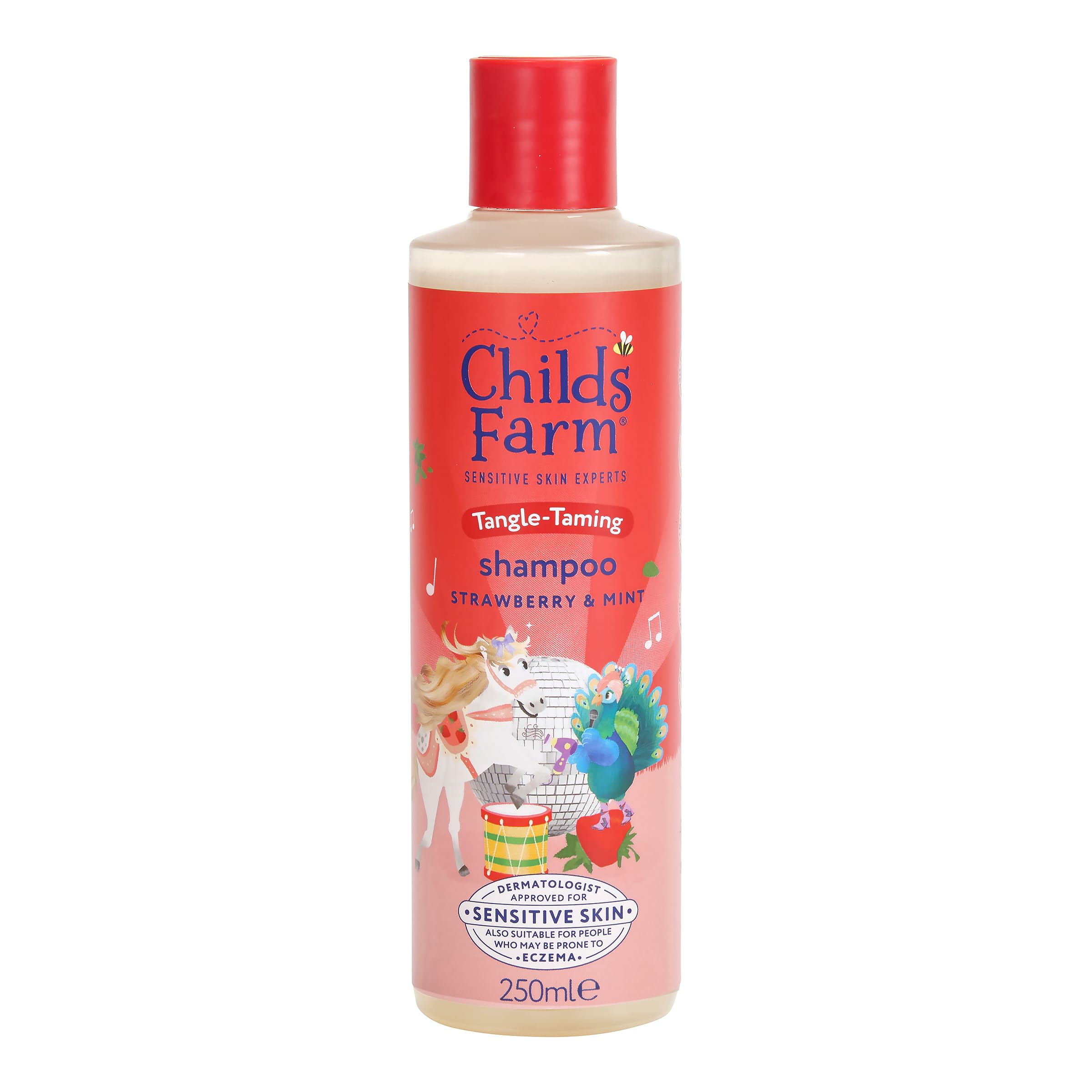 Childs Farm Tangle Taming Conditioner, Straight or Wavy Hair, Gentle, Tear Free, Strawberry and Mint, Kids, Baby, 250ml