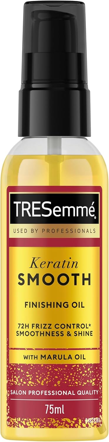 TRESemme Keratin Smooth Finishing Hair Oil hair treatment with Marula Oil for 72h frizz control*, smoothness & shine 75 ml Halalzen
