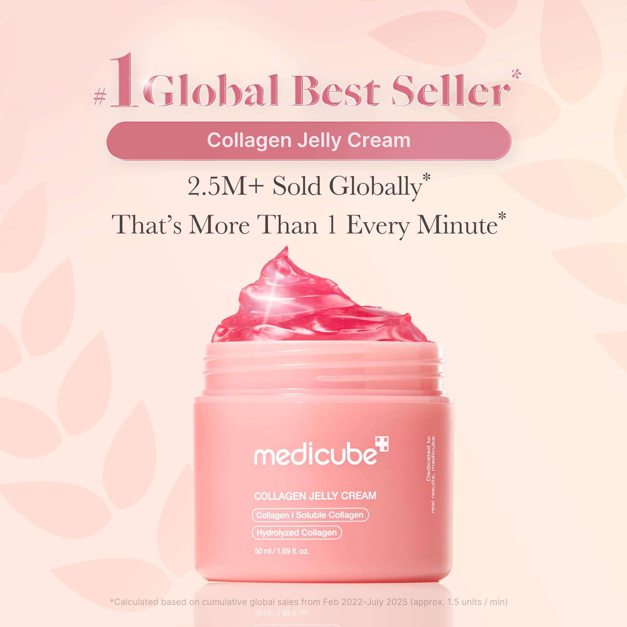 medicube Collagen Jelly Cream- Niacinamide & Freeze-Dried Hydrolyzed Collagen - Boosts skin's barrier hydration and gives 24h Glow & Lifted Look - Korean skincare (1.69 Fl Oz)