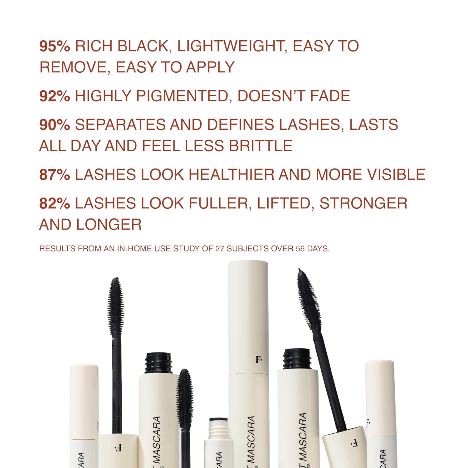 Freck Beauty LASHROCKET Mascara | Angereichert mit wimpernverstärkenden Peptiden, volumengebend, pflegend & nährend | Länger & stärker nach jeder Anwendung, wischfest, für alle Wimperntypen | Schwarz