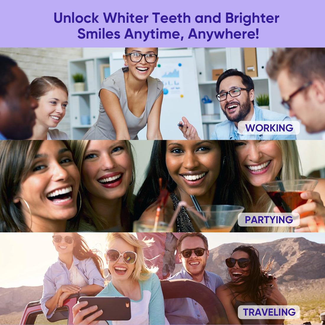 MySmile Teeth Whitening Kit, 28 Non-Sensitive Teeth Whitening Strips, Deluxe Teeth Whitener Dental Grade Tooth Whitening Strips for Home, Travel, 10 min Fast Result for Beautiful White Smile