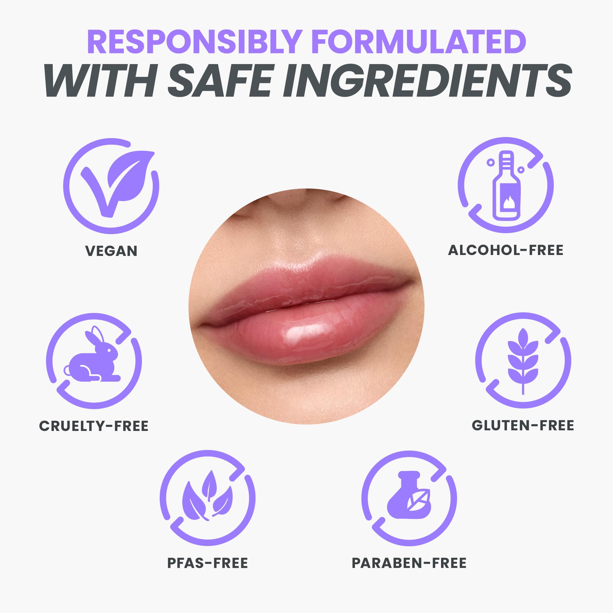 Wonderskin Lip Oil Rehab Serum - Tinted Lip Oil, Hydrating, Moisturizing, and Non-Sticky Deep Red Tint Serum for Dry Lips (Honey) Halalzen
