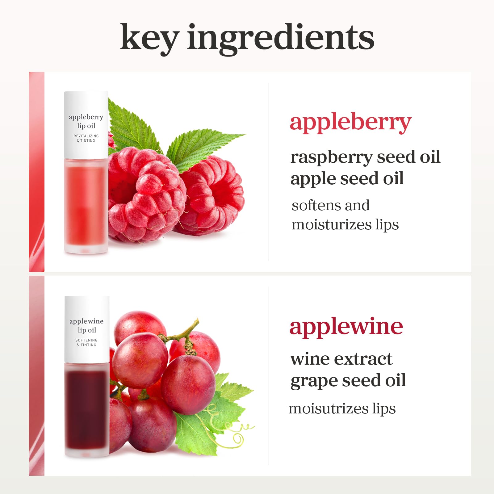 NOONI Korean Lip Oil - Applepeony | Long-Lasting, Moisturizing, Plumping, Revitalizing for Dry Lips, Waterproof, No Peel Off, Hydrating Lip Stain, Stocking Stuffers, Cute Stuff, 0.12 FL Oz Halalzen