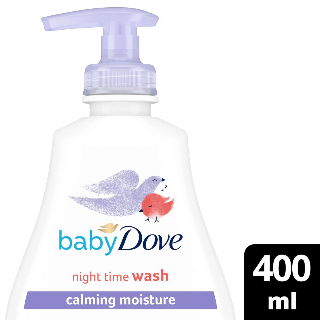 Baby Dove Calming Moisture Head to Toe Wash – Gentle Chamomile Baby Wash for Sensitive Skin, Relaxes & Soothe Before Bed, 3 x 400ml