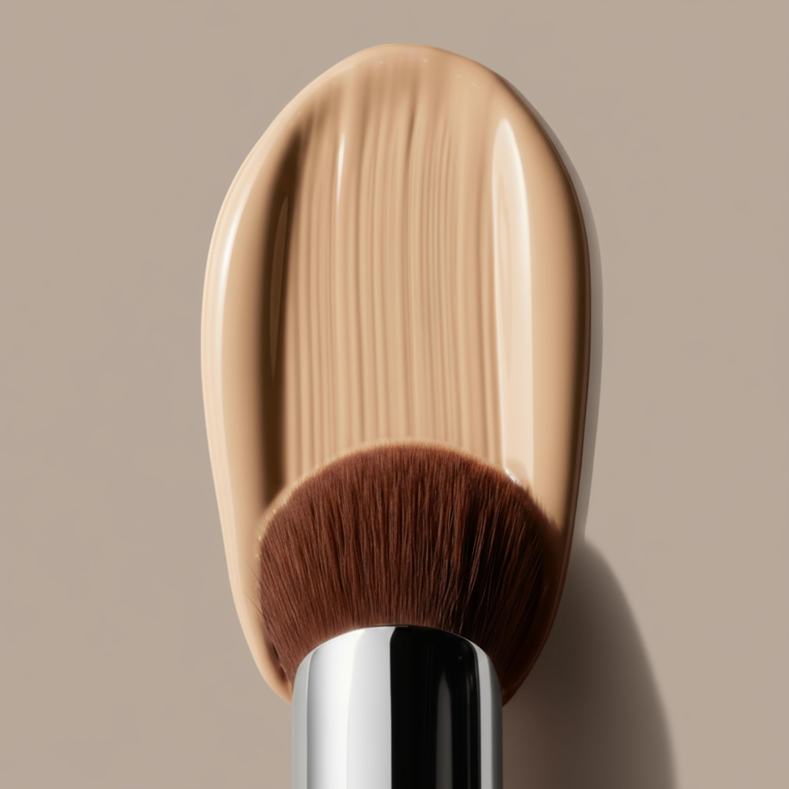 LAMORA Concealer Makeup Brush Under Eye - Angled Flat Top Kabuki Nose Contour Brush - Ideal for Concealing Blending Setting Buffing with Powder Liquid Cream Cosmetic - Small Makeup Foundation Brush Halalzen