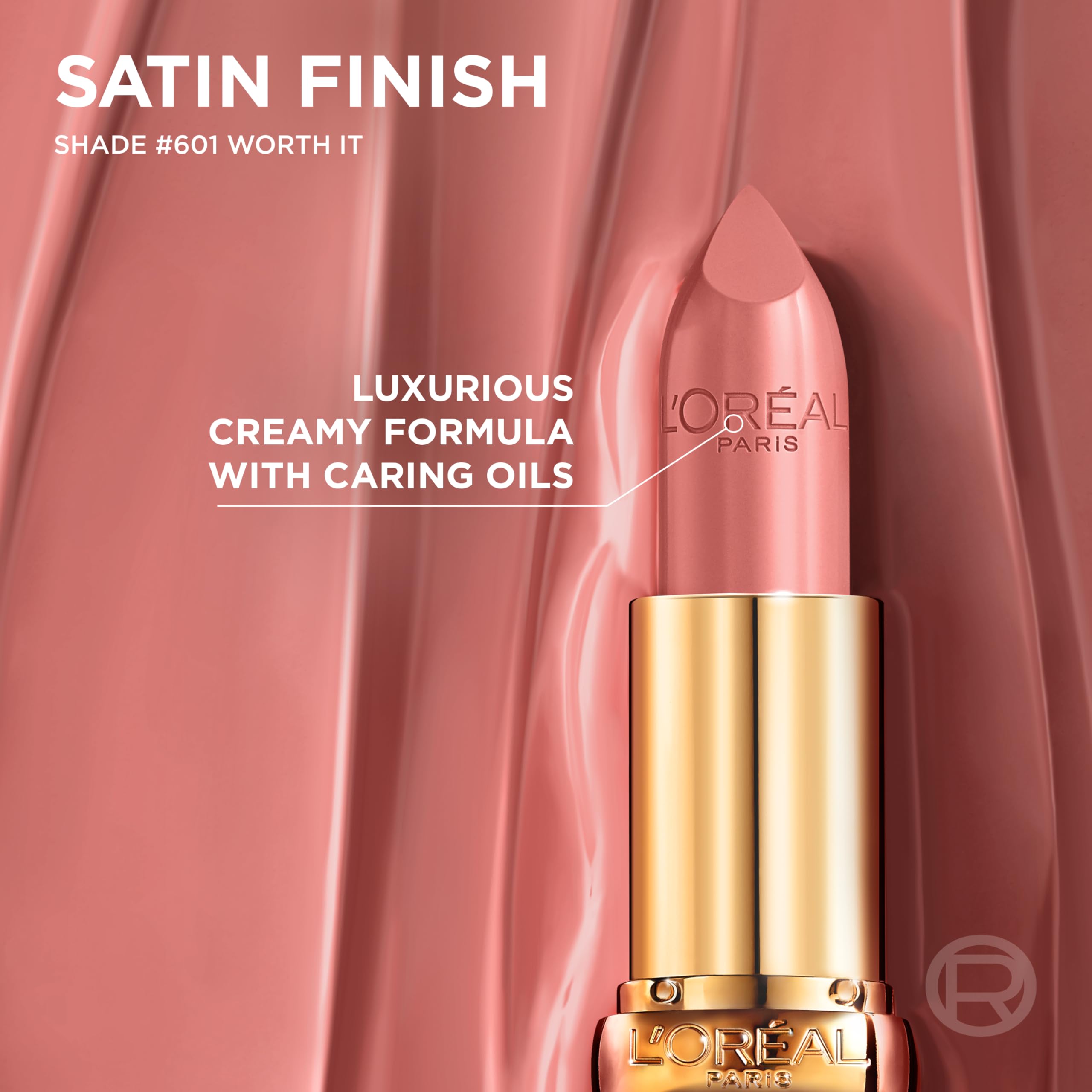 L'Oreal Paris Colour Riche Original Creamy, Hydrating Satin Lipstick with Argan Oil and Vitamin E, Ballerina Shoes , 1 Count