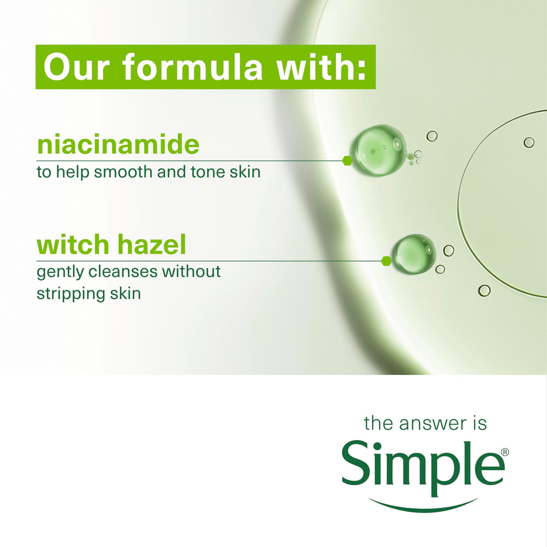 Simple Kind to Skin Soothing Facial Toner Alcohol-Free for Daily Use on Sensitive Skin 200 ml