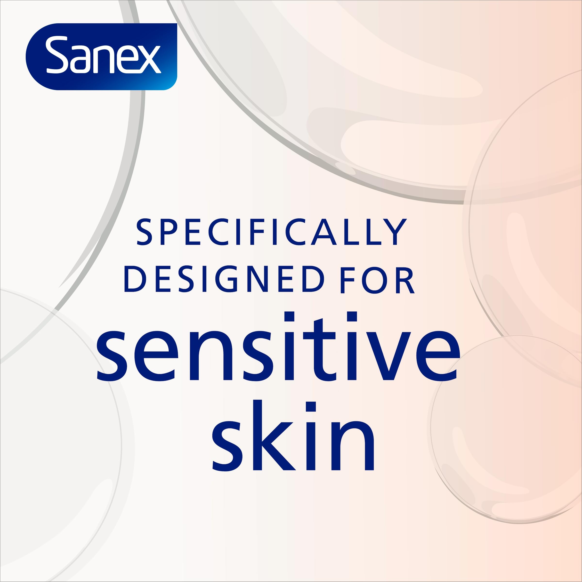 Sanex Body Wash - Expert Skin Health - Hypoallergenic Shower Gel - Dermatologist Tested Gentle For Very Sensitive Skin - Multipack - 6 Pack - 450ml Bottles