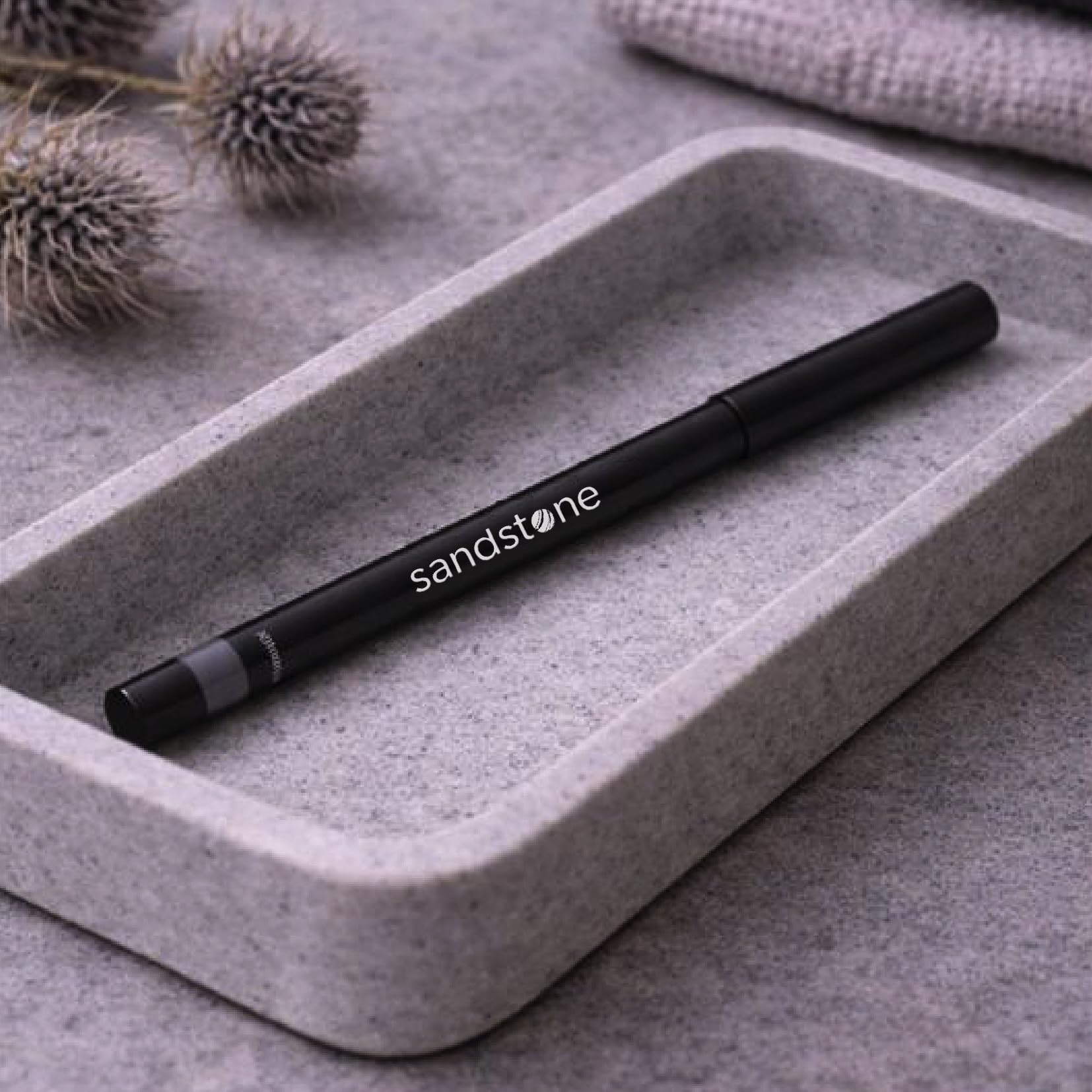 Sandstone Scandinavia Waterproof Eyeliner Pencil - Long-Lasting Gel Eye Liner for Sensitive Eyes - Hypoallergenic & Smudge-Proof - Fragrance-Free, Vegan & Allergy Tested (Black) Halalzen