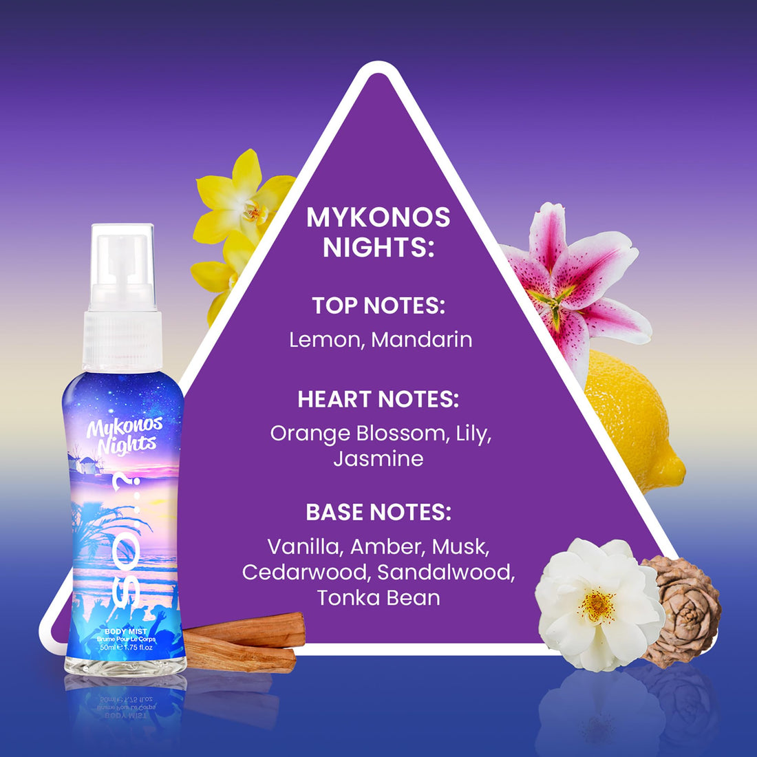 So…? Escapes Womens Gift Set, with Ibiza Dream, Bali Breeze, Mykonos Nights & Majorca Love, Fragrance Spray Set (4 x 50ml) Halalzen