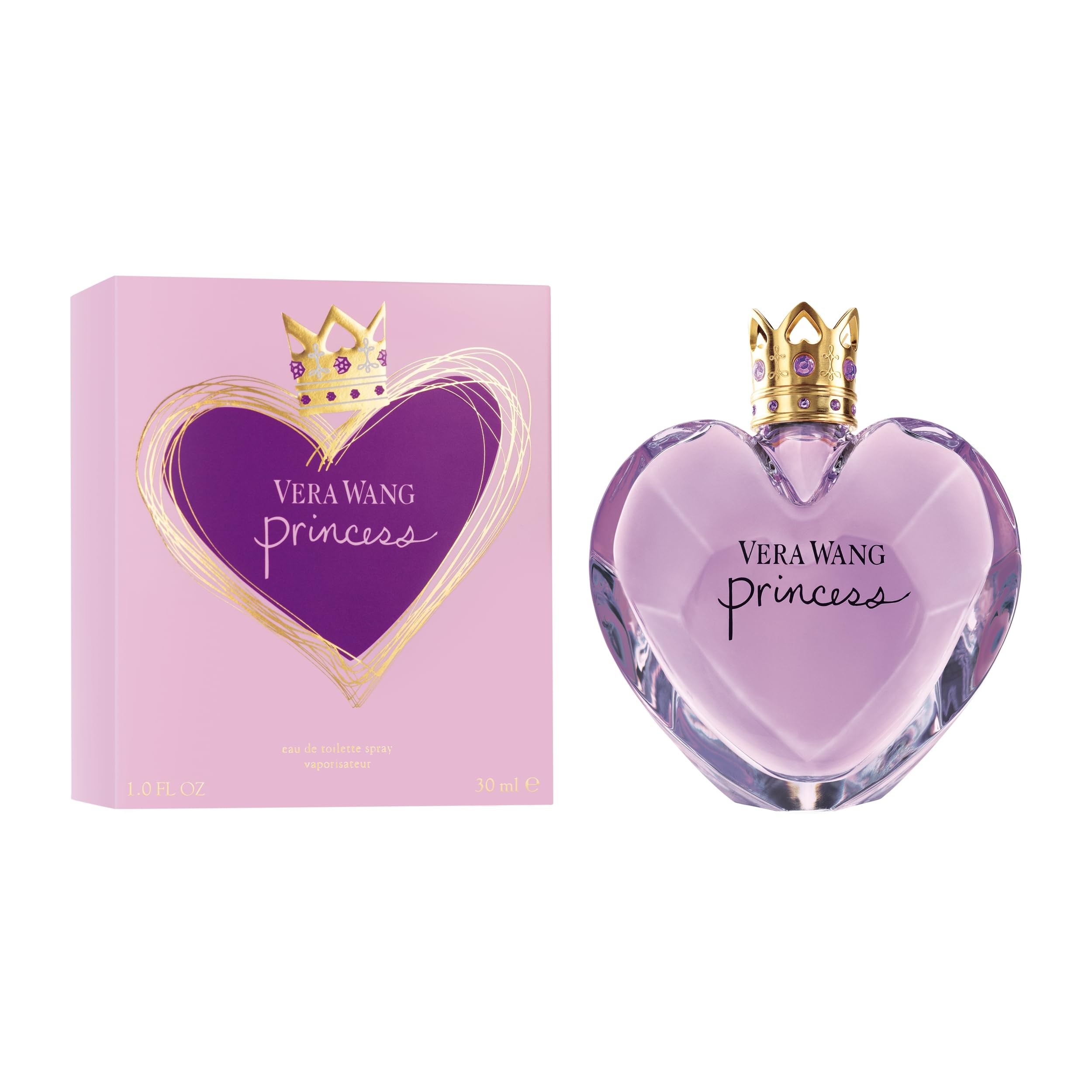 VERA WANG Princess - Eau de Toilette for Her - Fruity & Floral Fragrance with Notes of Lady Apple, Pink Guava and Vanilla - Medium Longevity - 100ml Halalzen