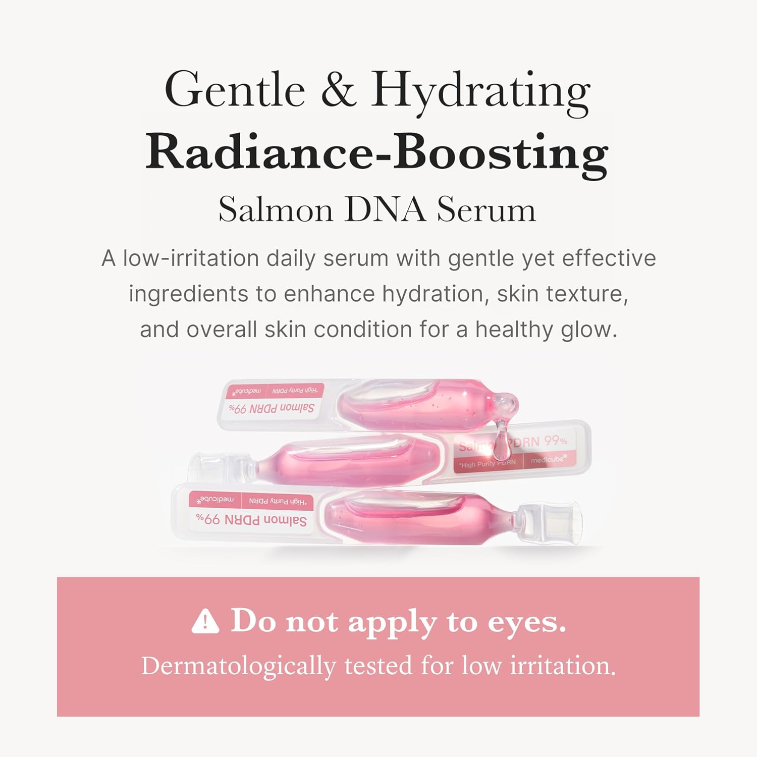 medicube Salmon DNA PDRN Pink One Day Serum | 99% Salmon DNA PDRN Intensive Ampoule, Collagen, Glutathione, Hyaluronic Acid - Improves skin radiance | Korean skincare 0.05 fl.oz x 10ea