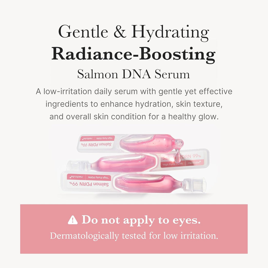 medicube Salmon DNA PDRN Pink One Day Serum | 99% Salmon DNA PDRN Intensive Ampoule, Collagen, Glutathione, Hyaluronic Acid - Improves skin radiance | Korean skincare 0.05 fl.oz x 10ea