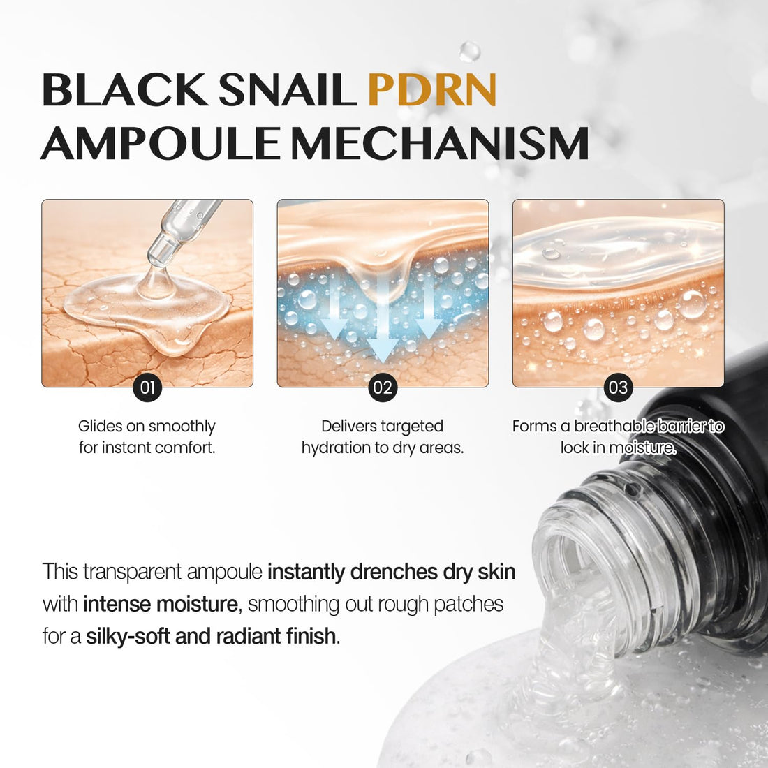 CLIV Multi Hyaluronic Hydrating Ampoule | 85% Hyaluronic Acid, 8-Layer Hydration, Ceramides & Panthenol for Deep Moisture Care | Korean Skincare Nourishing Serum | 1.01 Fl Oz (Pack of 1) Halalzen