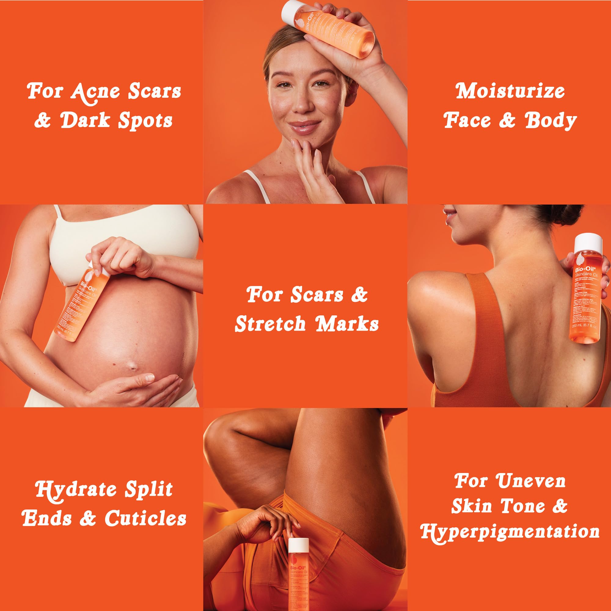 Bio-Oil Skincare Body Oil Serum, Face and Body Moisturizer with Vitamin E & A, for Scars, Stretch Marks, Sensitive Skin, All Skin Types, Dermatologist Recommended, Non-Comedogenic, 2 Oz Halalzen