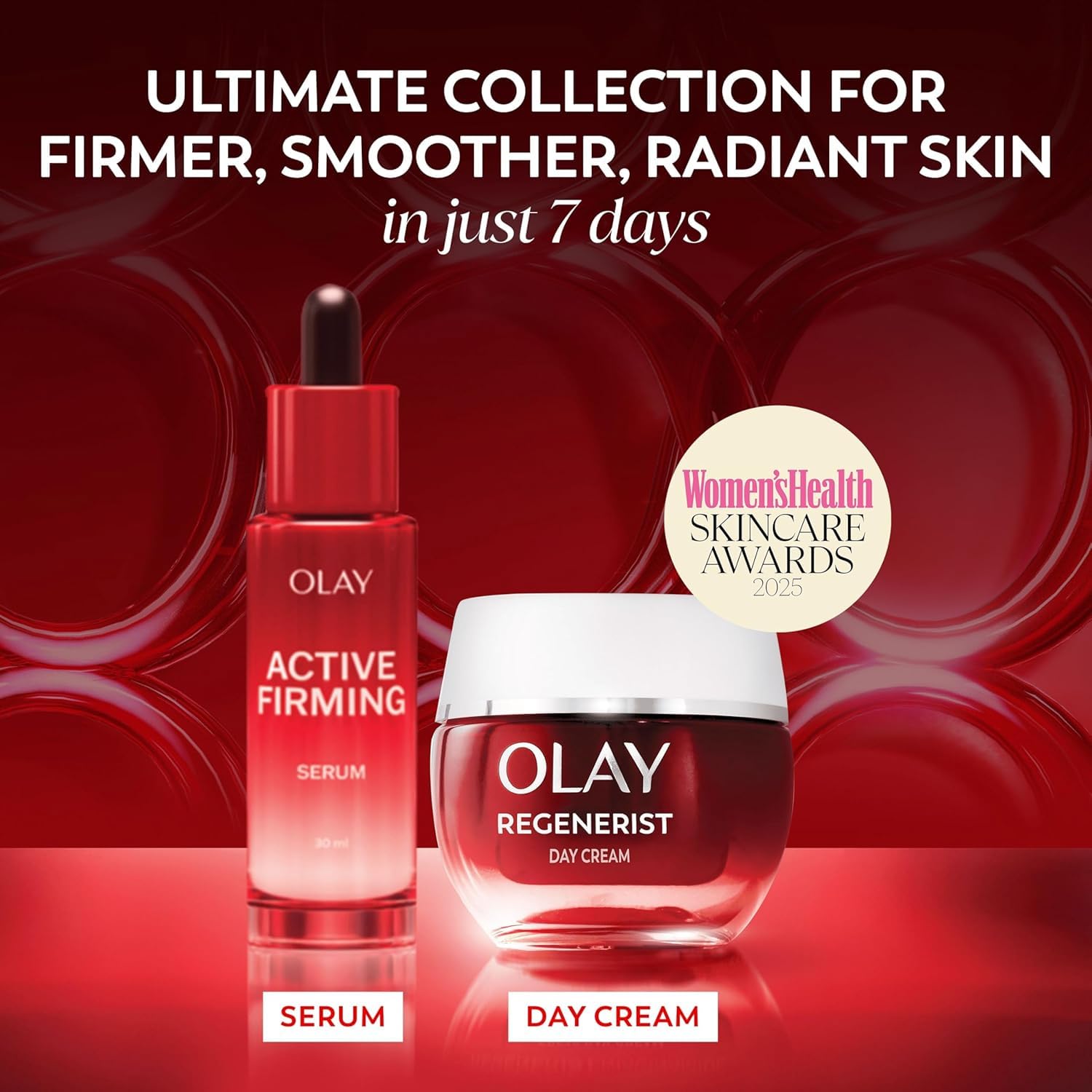 Olay Regenerist Firming Serum, Unique Formula With Vitamin B3 & Niacinamide, Instantly Hydrates For 24H, Ultra Firming 50ml