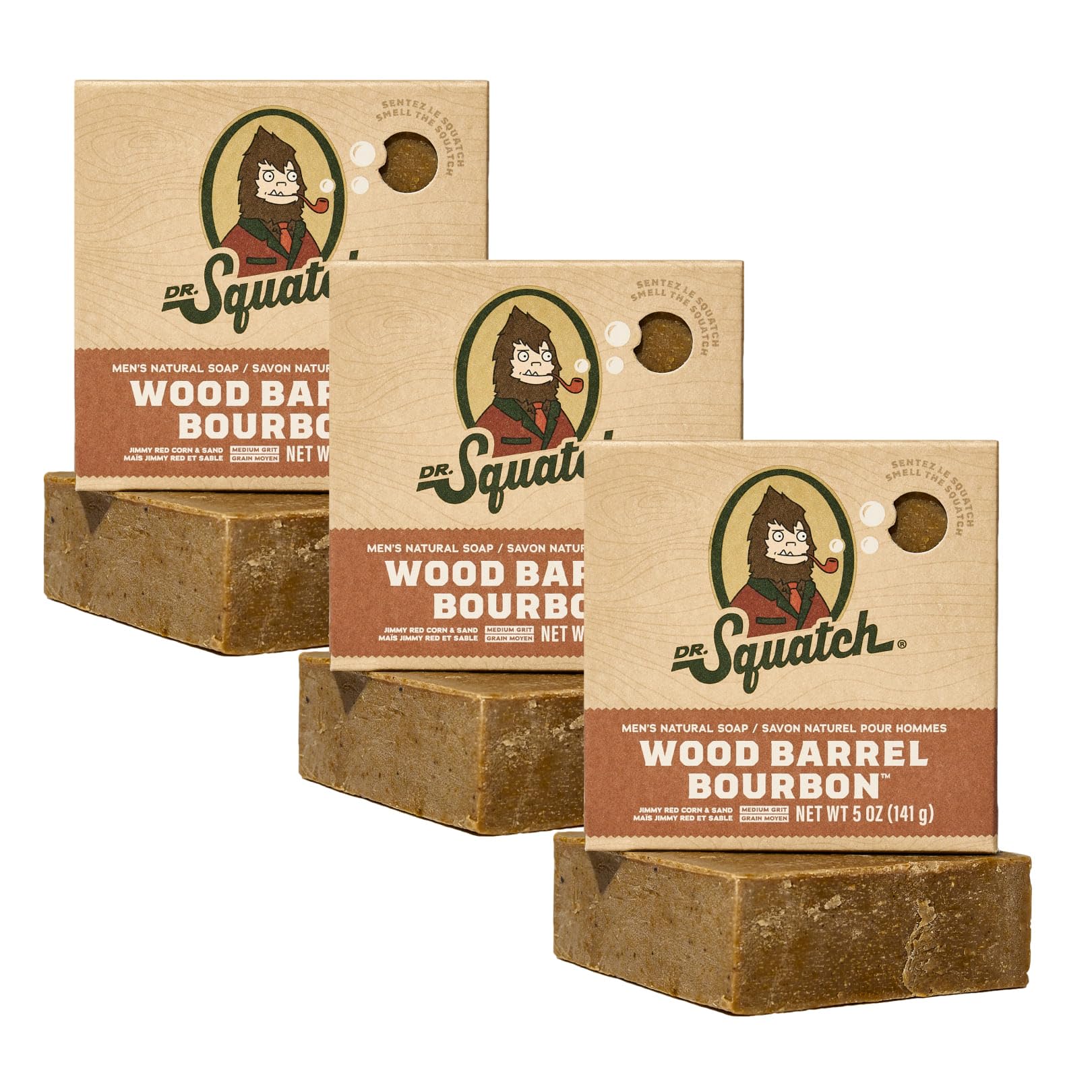 Dr. Squatch Natural Men’s Bar Soap - Cold Process Body Soap Bar with Natural Oils - Gifts for Men - Fresh Falls (142g, 3 pack) Halalzen