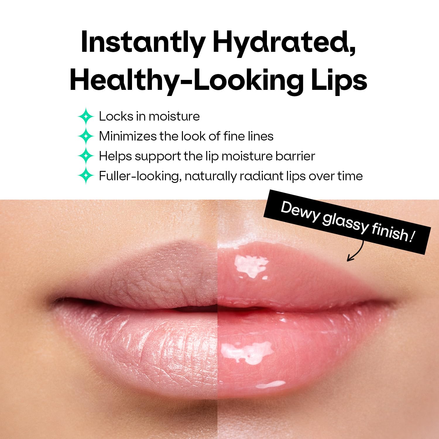 Overnight Lip Mask & Hydrating Lip Balm – Korean Lip Treatment for Dry Chapped & Cracked Lips – Glossy Non-Sticky Finish with Hyaluronic Acid, Shea Butter & Plant-Based Collagen – Squeeze Tube Halalzen