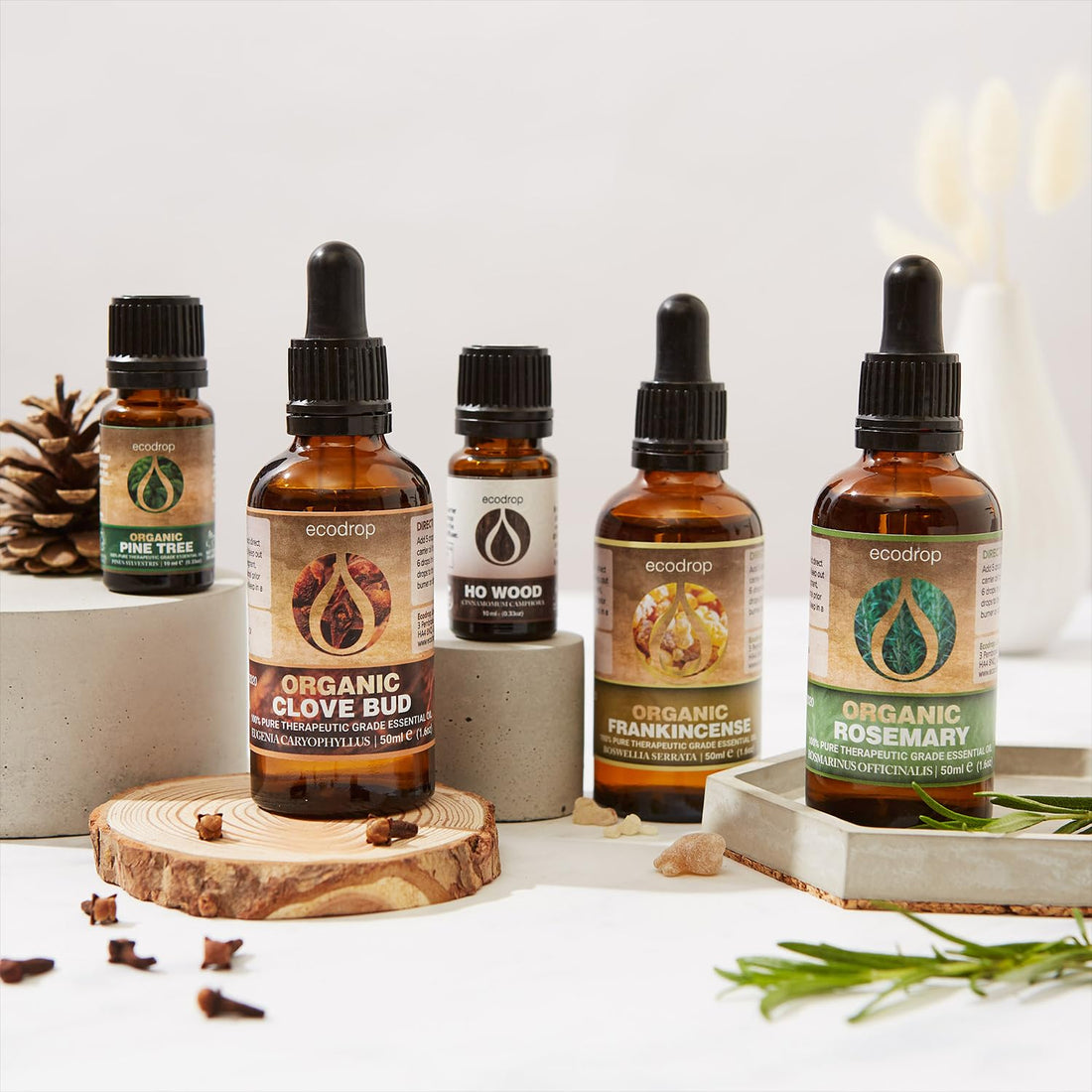 Ecodrop Tea Tree Essential Oil, 10 ml | 100% Pure Organic Steam-Distilled | Melaleuca Alternifolia | Aromatherapy, Diffuser, Massage, Bath, Soap & Candle Making | Australian Fresh Aroma