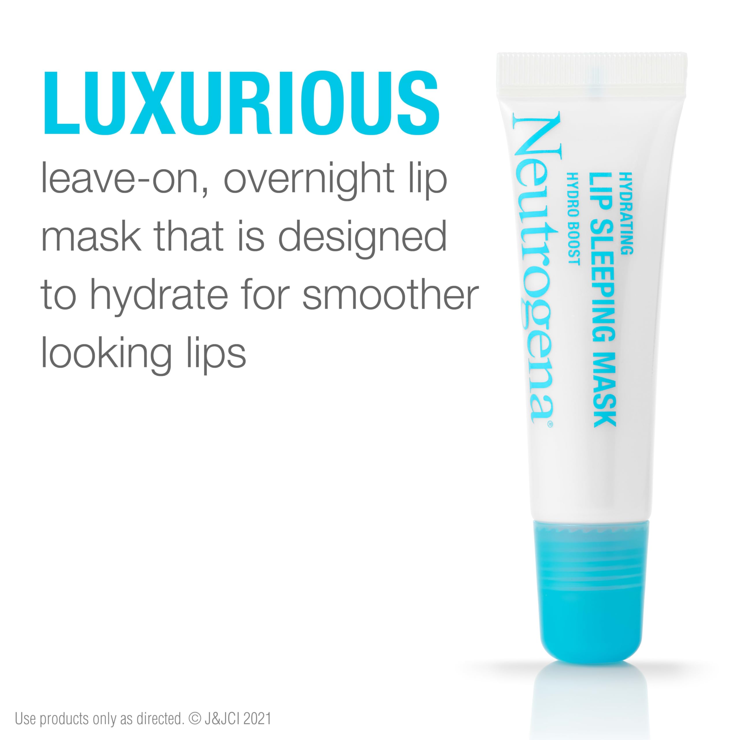 Neutrogena Hydro Boost Hydrating Lip Sleeping Mask with Hyaluronic Acid, Clear Overnight and Daily Moisturizing Treatment for Very Dry Lips, Fragrance Free Squeeze Tube Lip Balm, 0.35 oz Halalzen