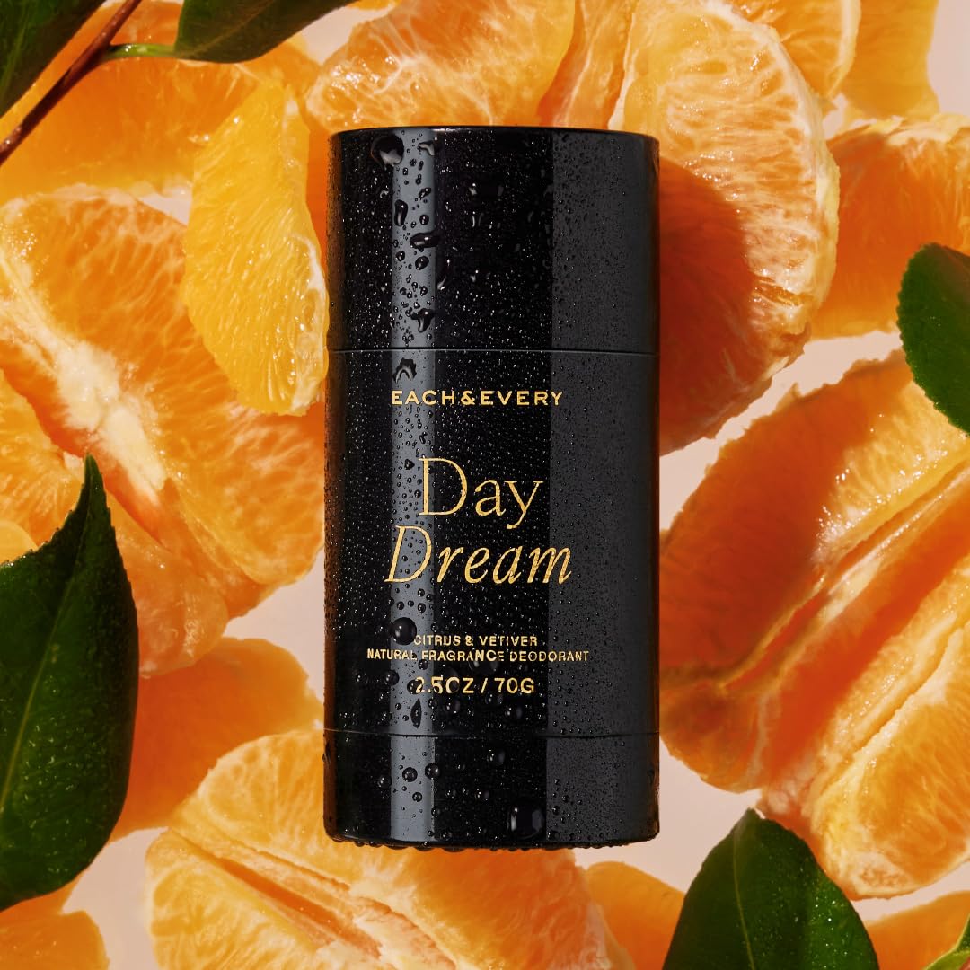 Déodorant sans aluminium Each & Every pour femme et homme – Parfum naturel Protection contre les odeurs pendant 72 heures, déodorant non toxique pour peaux sensibles, vérifié EWG, sans bicarbonate de soude – Framboise et Mandarine, 70,8 g