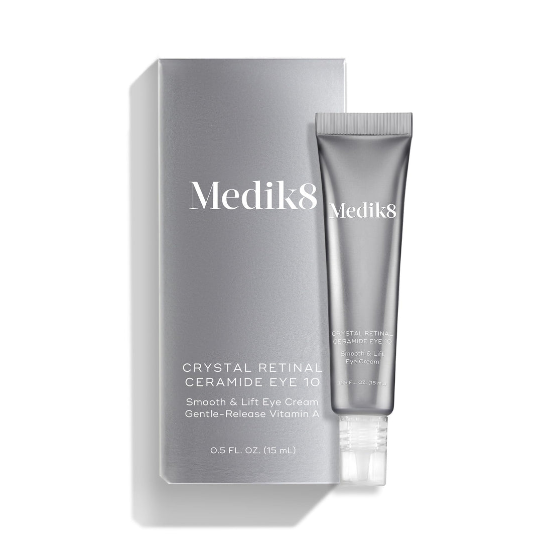 Medik8 Crystal Retinal Ceramide 3 Eye Cream - Anti Ageing & Anti Wrinkle - Smooth & Lift Eye Cream - 0.03% Retinal Strength - 11x Faster than Retinol - For New Vitamin A Users - 15ml