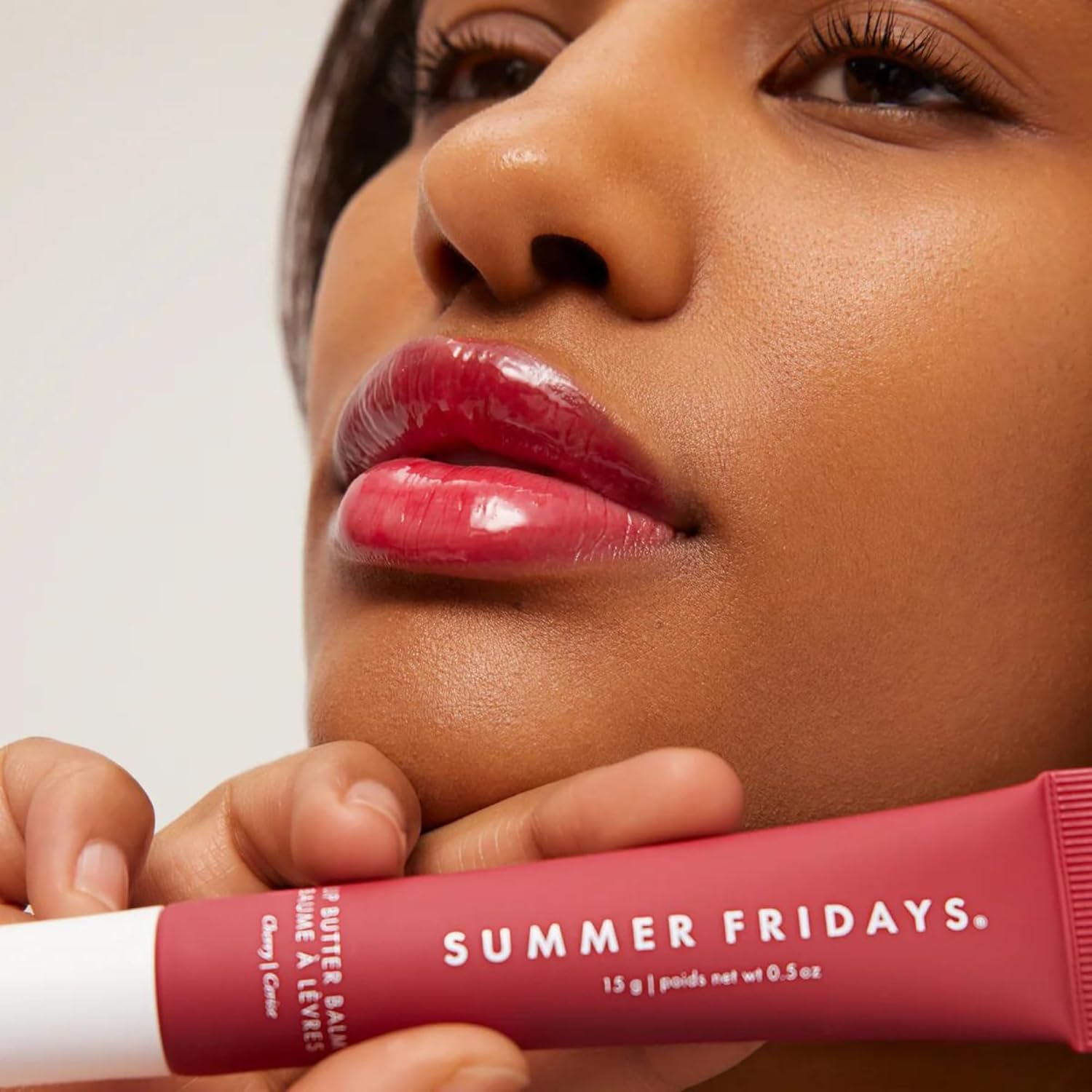 Summer Fridays Tinted Lip Butter Balm - Conditioning Vegan Lip Balm for Instant Moisture, Shine & Hydration - Sheer-Tinted, Soothing Skincare - Pink Sugar (.5 Oz)