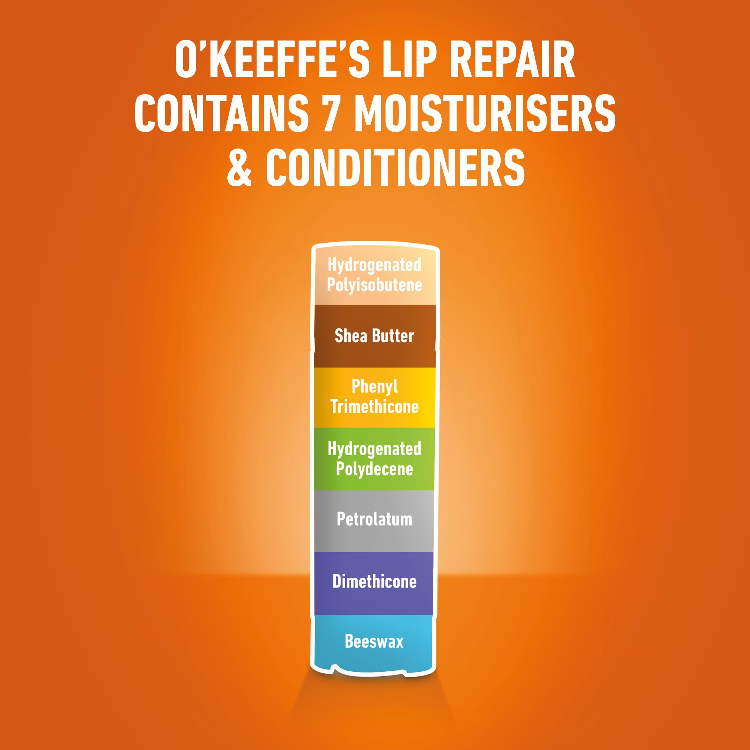 O'Keeffe's Lip Repair Unscented Lip Balm, 4.2g – For Extremely Dry, Cracked Lips | All-Day Moisture with 7 Moisturising Ingredients Halalzen