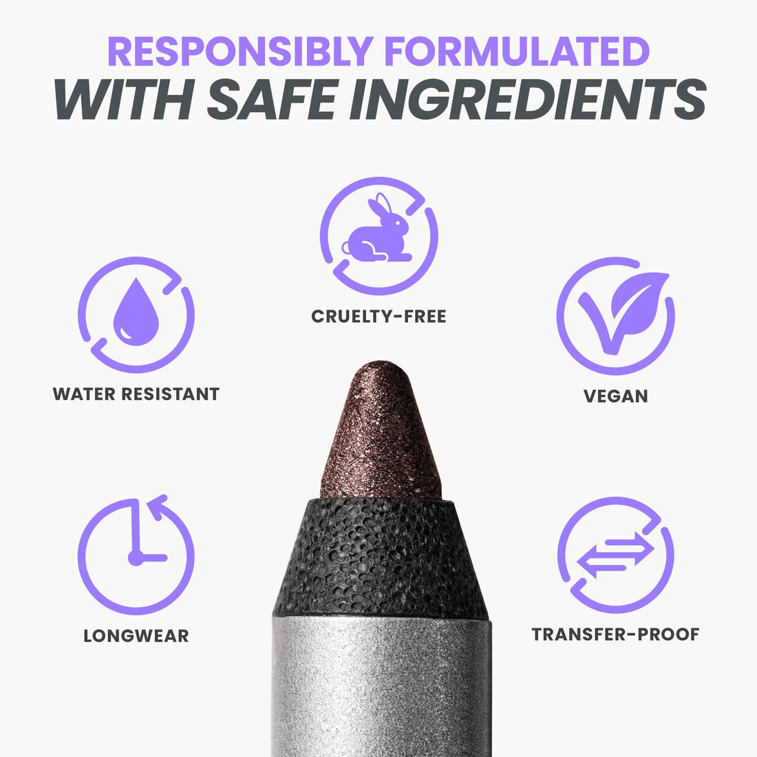 Wonderskin Eyeliner Pencil, 1440 Longwear Deep Black Eyeliner Pencil - Waterproof, Sharpenable & Smudge Proof (Liquorice)