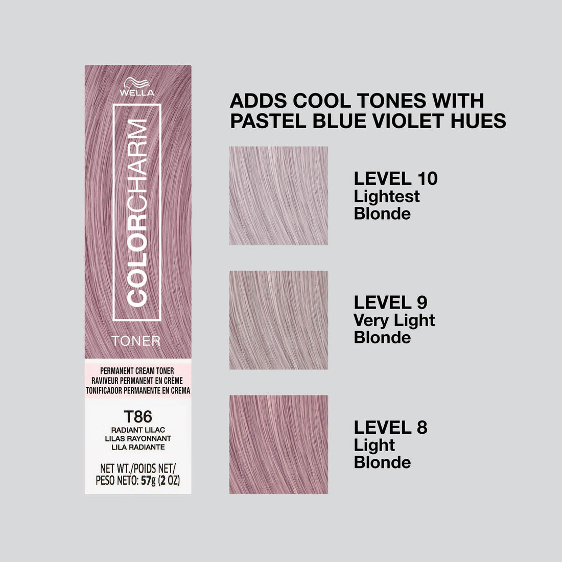 COLORCHARM Permanent Crème Hair Toner | Free of Animal-Derived Ingredients, Parabens Free & Gluten Free | 2 oz