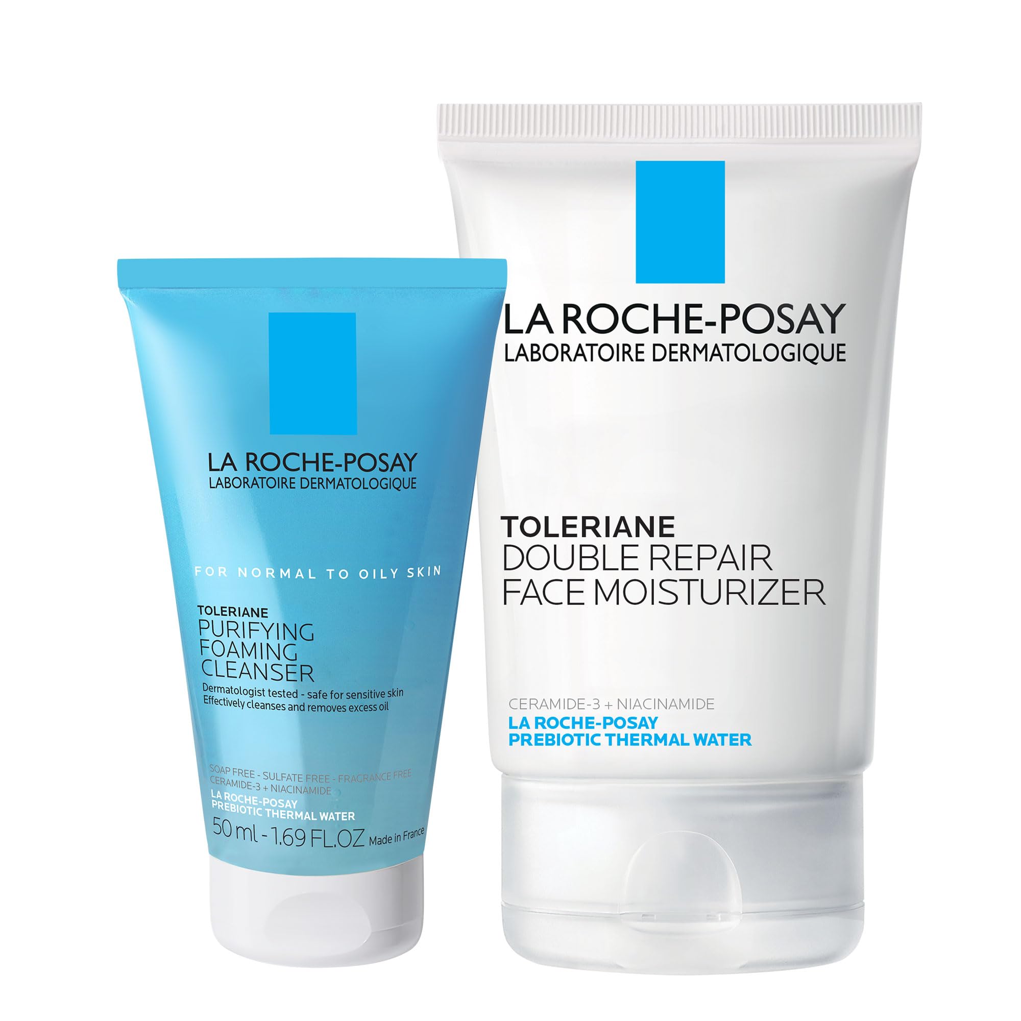 La Roche-Posay Toleriane Double Repair Face Moisturizer, Daily Moisturizer Face Cream with Ceramide & Niacinamide for All Skin Types, Immediate Comfort & Long Lasting Hydration, Fragrance Free Halalzen