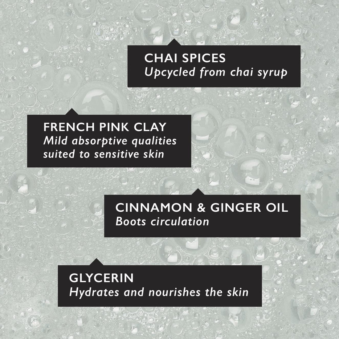 UpCircle Cinnamon + Ginger Chai Soap Bar 100g - Certified Organic Vegan Cleanser For Face And Body - French Pink Clay + Glycerin Reducing Redness + Irritation - Natural, Cruelty-Free + Palm Oil Free Halalzen