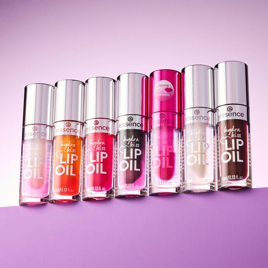 essence hydra kiss LIP OIL, moisturizing/hydrating, caring, with oils, shiny, dewy (4ml)