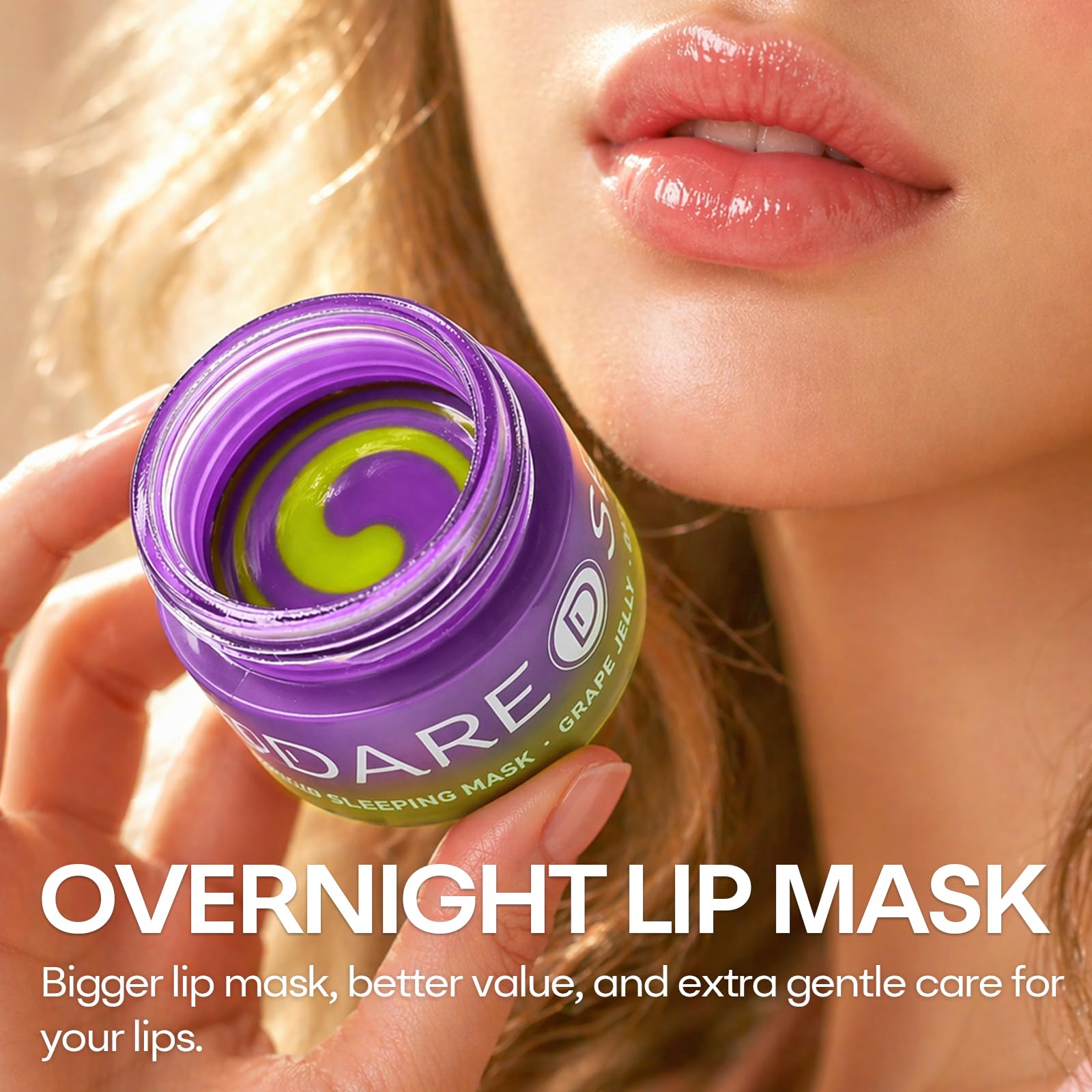 SPODARE Lemon Lip Mask, Hydrating Overnight Lip Sleeping Mask, Lip Moisturizer for Dry Cracked Lips Care, Dual-Color Lips Balm for Nourishing and Softening Lips, Minimizes Fine Lines - 12g Halalzen