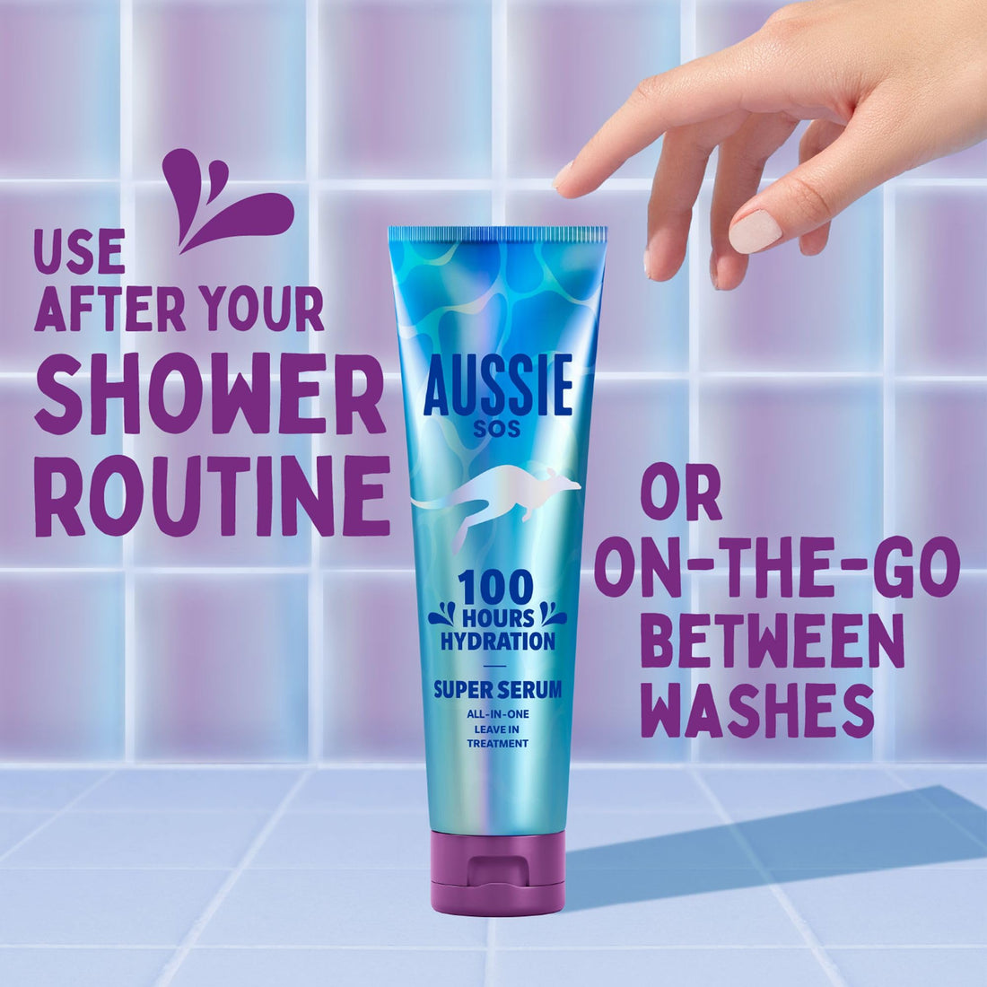 Aussie Oh My Gloss Moisture-Mazing Leave-In Treatment Lightweight Serum 160ml, Moisture & Shine Booster for Dull Hair. With Jojoba, Safflower & Australian Macadamia Nut Oils. Vegan & Cruelty-Free