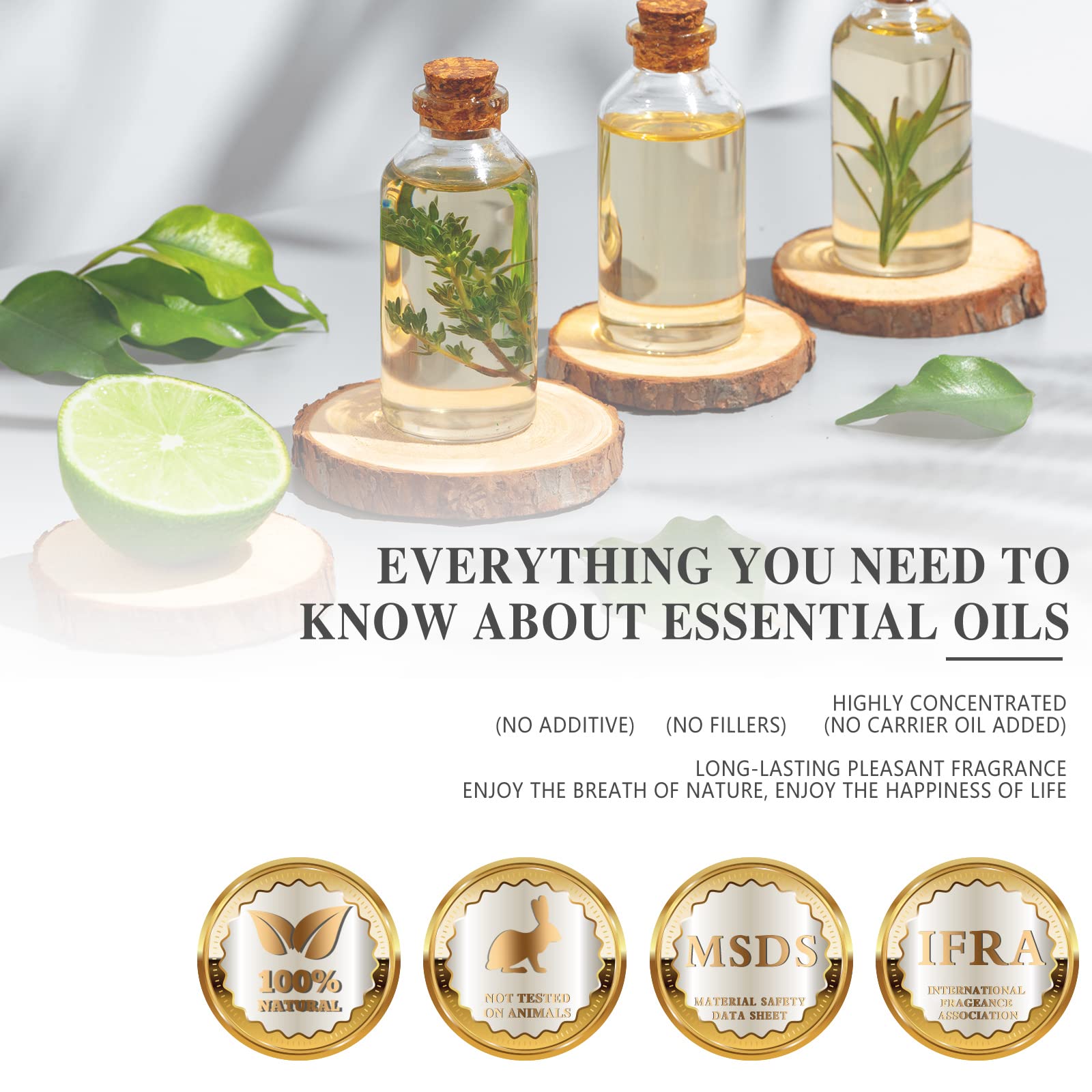 MAYJAM Sandalwood Essential Oils 100ML, Sandalwood Oil for Diffuser, Humidifier, DIY, Home, Office
