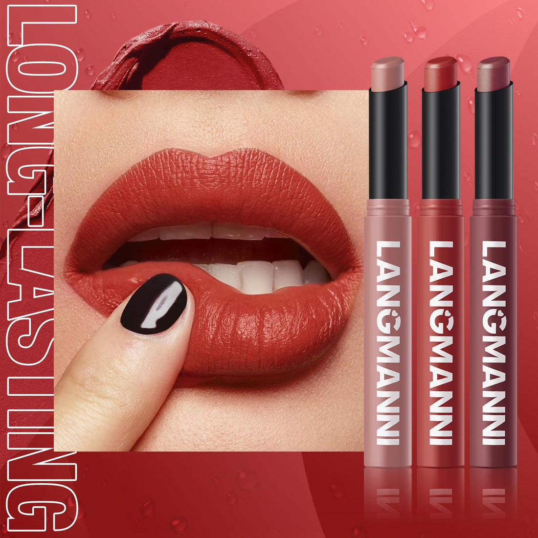 12Pcs Velvet Matte Lipstick Nude Matte Soft Dark Color Stick High Pigmented Long-Lasting Waterproof Lip Stick Lip Balm Beauty Cosmetics Gift for Women(01#-12#)