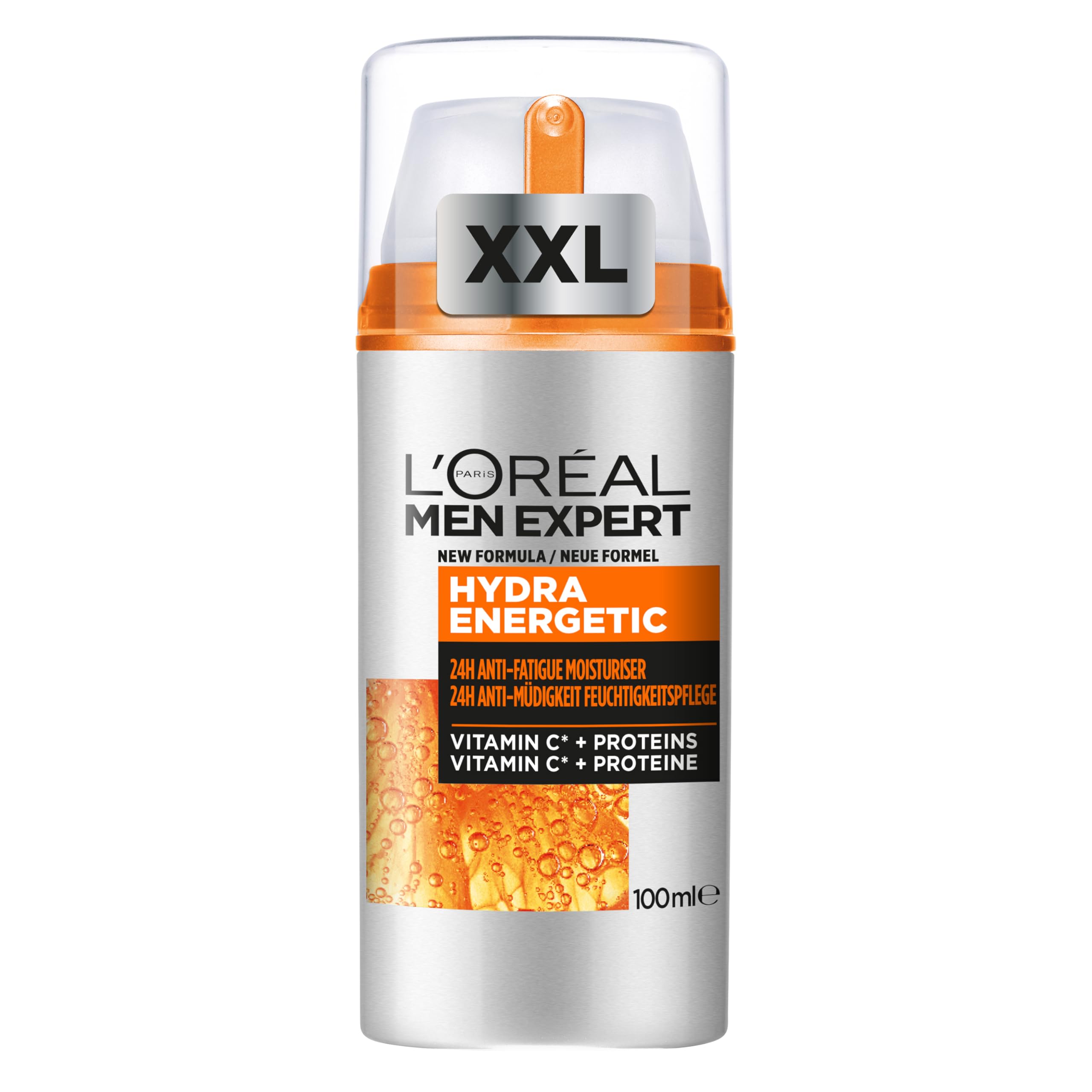 L'Oreal Men Expert Power Age Moisturiser, Hydrating & Revitalising Hyaluronic Acid Moisturiser for Men, designed for Ageing, Dry & Dull Skin 100ml, 1